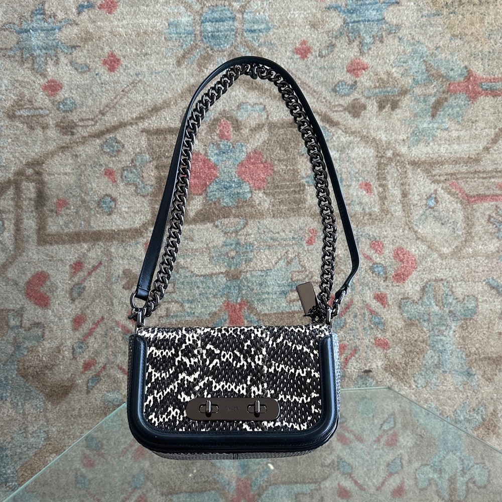 Coach Black and White Shoulder Bag